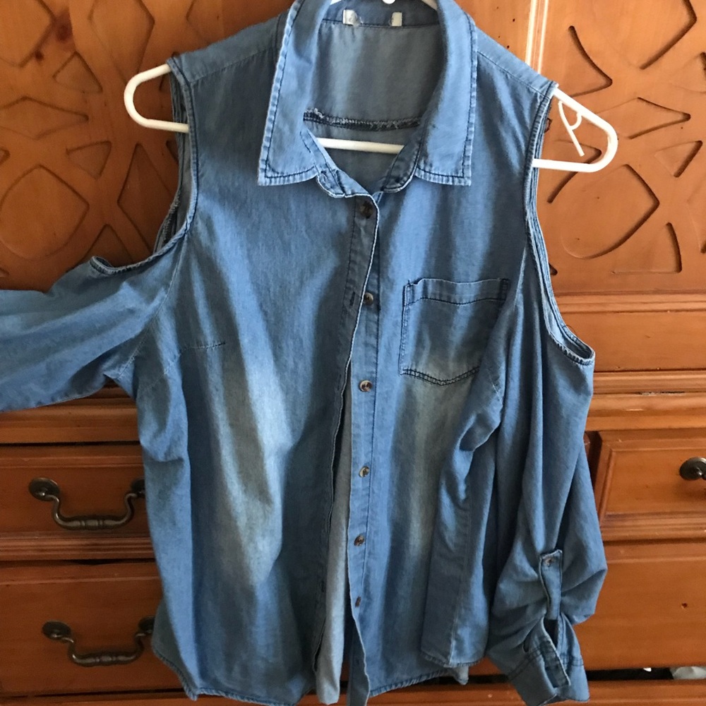 Denim blouse